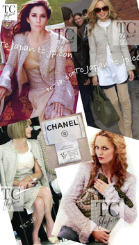 CHANEL 05S Metallic Beige Gold Tweed Jacket Skirt Suit 38 11