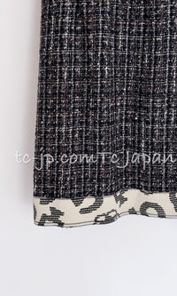 CHANEL 06S Gray Beige CC Logo Tweed Jacket Skirt Suit 38 シャネル CCロゴ グレー ベージュ ツイード ジャケット スカート スーツ 即発