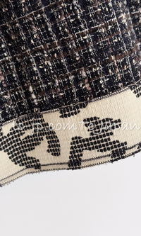 CHANEL 06S Gray Beige CC Logo Tweed Jacket Skirt Suit 38 シャネル CCロゴ グレー ベージュ ツイード ジャケット スカート スーツ 即発