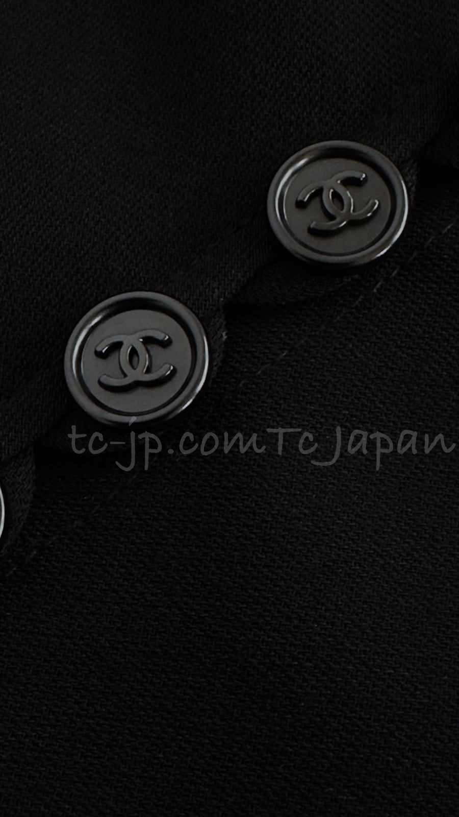 CHANEL 97S Vintage Black Silk CC Logo Jacket Coat 36 シャネル ヴィンテージ ブラック シルク CCロゴ ジャケット コート