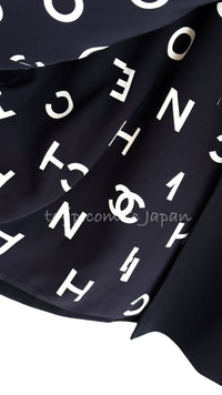 CHANEL 97S Vintage Black Silk CC Logo Jacket Coat 36 シャネル ヴィンテージ ブラック シルク CCロゴ ジャケット コート