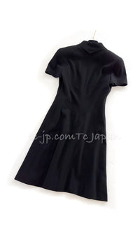 CHANEL 97S Vintage Black Silk CC Logo Jacket Coat 36 シャネル ヴィンテージ ブラック シルク CCロゴ ジャケット コート