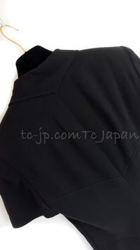 CHANEL 97S Vintage Black Silk CC Logo Jacket Coat 36 シャネル ヴィンテージ ブラック シルク CCロゴ ジャケット コート