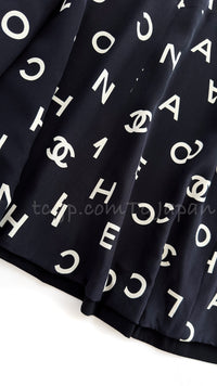 CHANEL 97S Vintage Black Silk CC Logo Jacket Coat 36 シャネル ヴィンテージ ブラック シルク CCロゴ ジャケット コート
