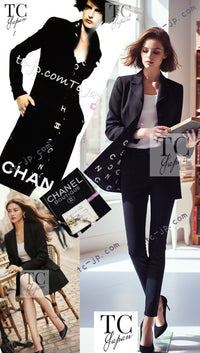 CHANEL 97S Vintage Black Silk CC Logo Coat Jacket 36 シャネル ヴィンテージ ブラック シルク CCロゴ コート ジャケット 即発