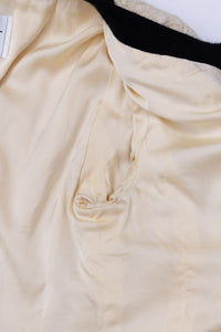 CHANEL 94A Vintage Rare Collectible Creme Ivory Black Trim Jacket 34 36 シャネル ヴィンテージ スーパーモデル ブークレ クリーム アイボリー ブラック トリム ジャケット 即発 - TC JAPAN
