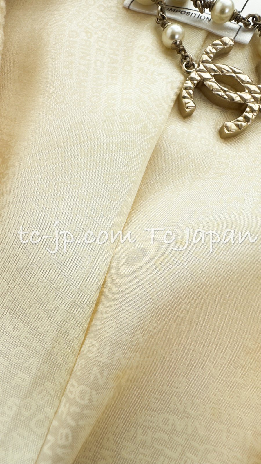CHANEL 99S Creme Ivory Double CC Logo Wool Jacket 42 シャネル クリーム アイボリー ダブル ココボタン ジャケット 即発
