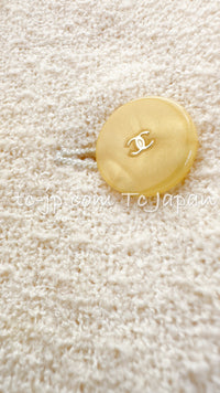 CHANEL 99S Creme Ivory Double CC Logo Wool Jacket 42 シャネル クリーム アイボリー ダブル ココボタン ジャケット 即発