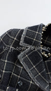 CHANEL 22PF Gray Check Camel Hair Wool Jacket Coat 36 38 40 シャネル グレー チェック キャメルヘアー ウール ジャケット コート 即発