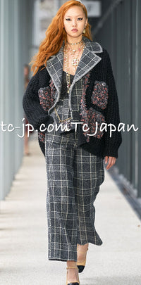 CHANEL 22PF Gray Check Camel Hair Wool Jacket Coat 36 38 40 シャネル グレー チェック キャメルヘアー ウール ジャケット コート 即発