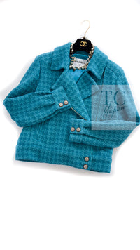 CHANEL 19A Blue Riders Wool Tweed Jacket 36 38 40 シャネル ブルー ライダース ウール ツイード ジャケット 即発