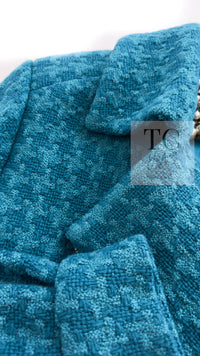 CHANEL 19A Blue Riders Wool Tweed Jacket 36 38 40 シャネル ブルー ライダース ウール ツイード ジャケット 即発