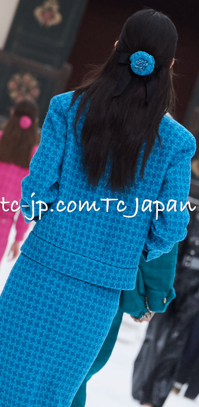 CHANEL 19A Blue Riders Wool Tweed Jacket 36 38 40 シャネル ブルー ライダース ウール ツイード ジャケット 即発