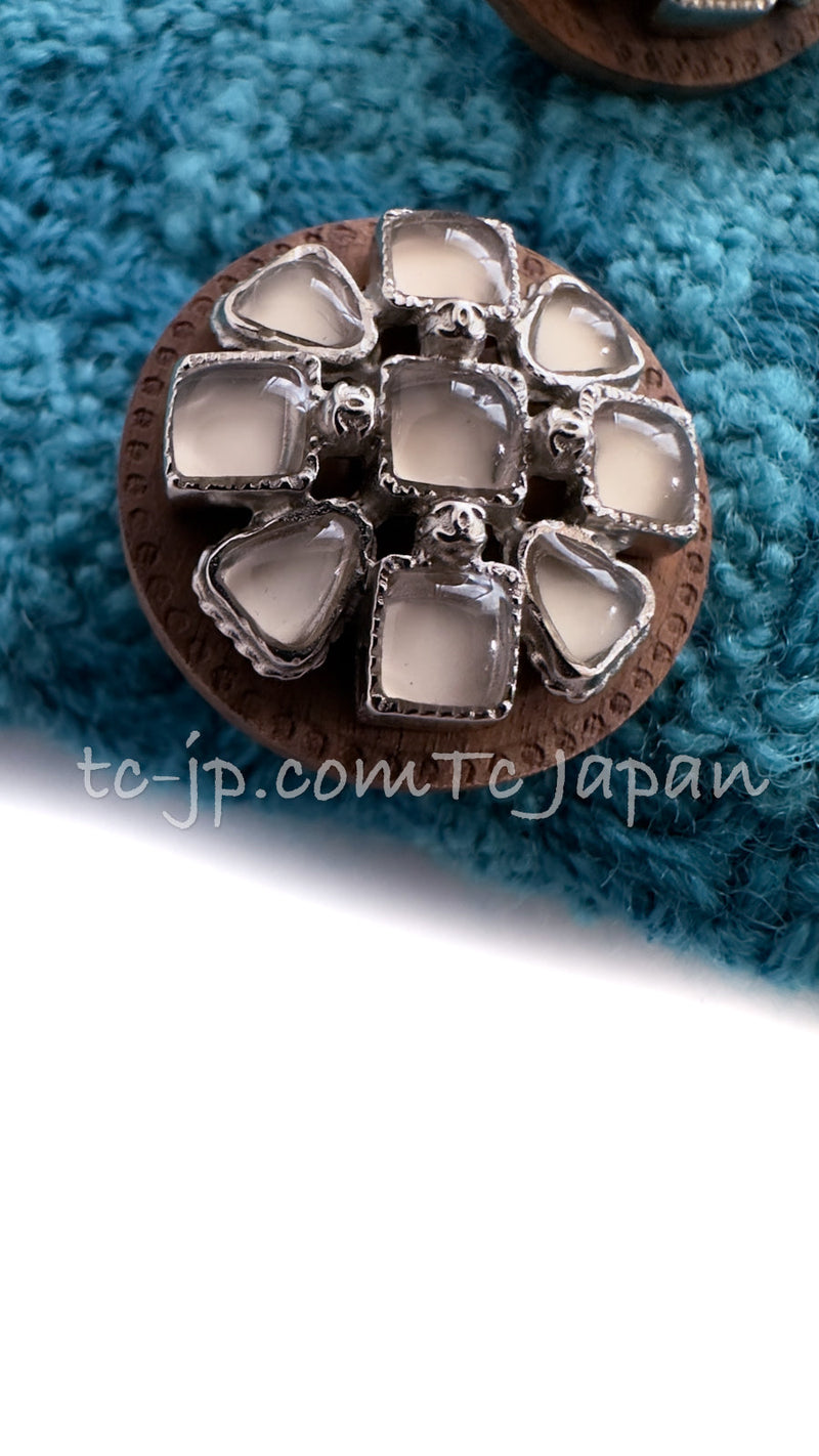 CHANEL 19A Blue Riders Wool Tweed Jacket 36 38 40 シャネル ブルー ライダース ウール ツイード ジャケット 即発