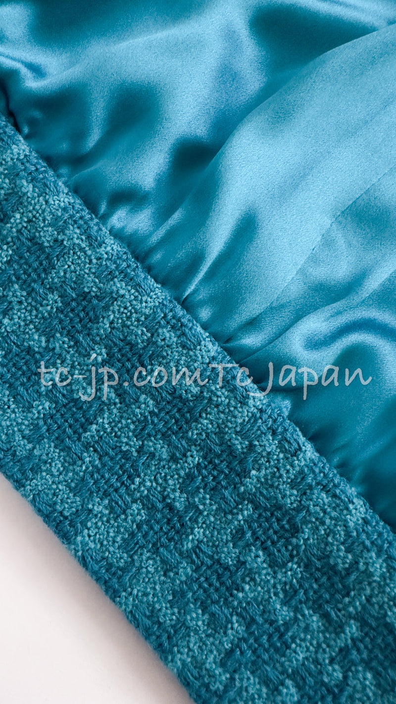 CHANEL 19A Blue Riders Wool Tweed Jacket 36 38 40 シャネル ブルー ライダース ウール ツイード ジャケット 即発