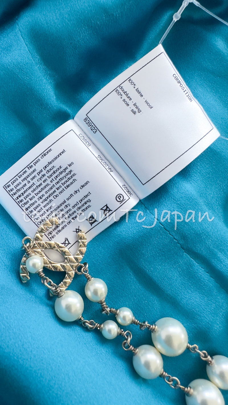 CHANEL 19A Blue Riders Wool Tweed Jacket 36 38 40 シャネル ブルー ライダース ウール ツイード ジャケット 即発