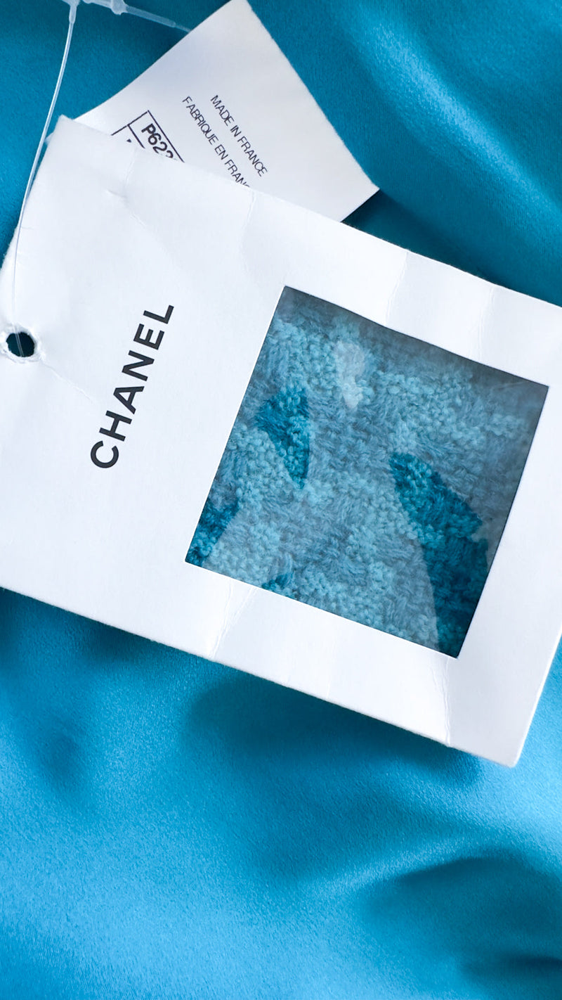 CHANEL 19A Blue Riders Wool Tweed Jacket 36 38 40 シャネル ブルー ライダース ウール ツイード ジャケット 即発