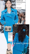 CHANEL 19A Blue Riders Wool Tweed Jacket 36 38 40 シャネル ブルー ライダース ウール ツイード ジャケット 即発