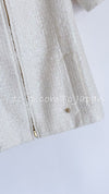 CHANEL 19S White Zipper Tweed Jacket 34 シャネル ホワイト ジッパー ツイード ジャケット 即発