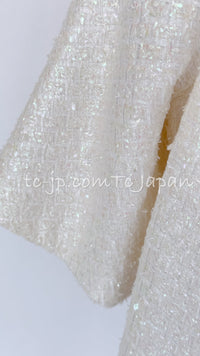 CHANEL 19S White Zipper Tweed Jacket 34 シャネル ホワイト ジッパー ツイード ジャケット 即発