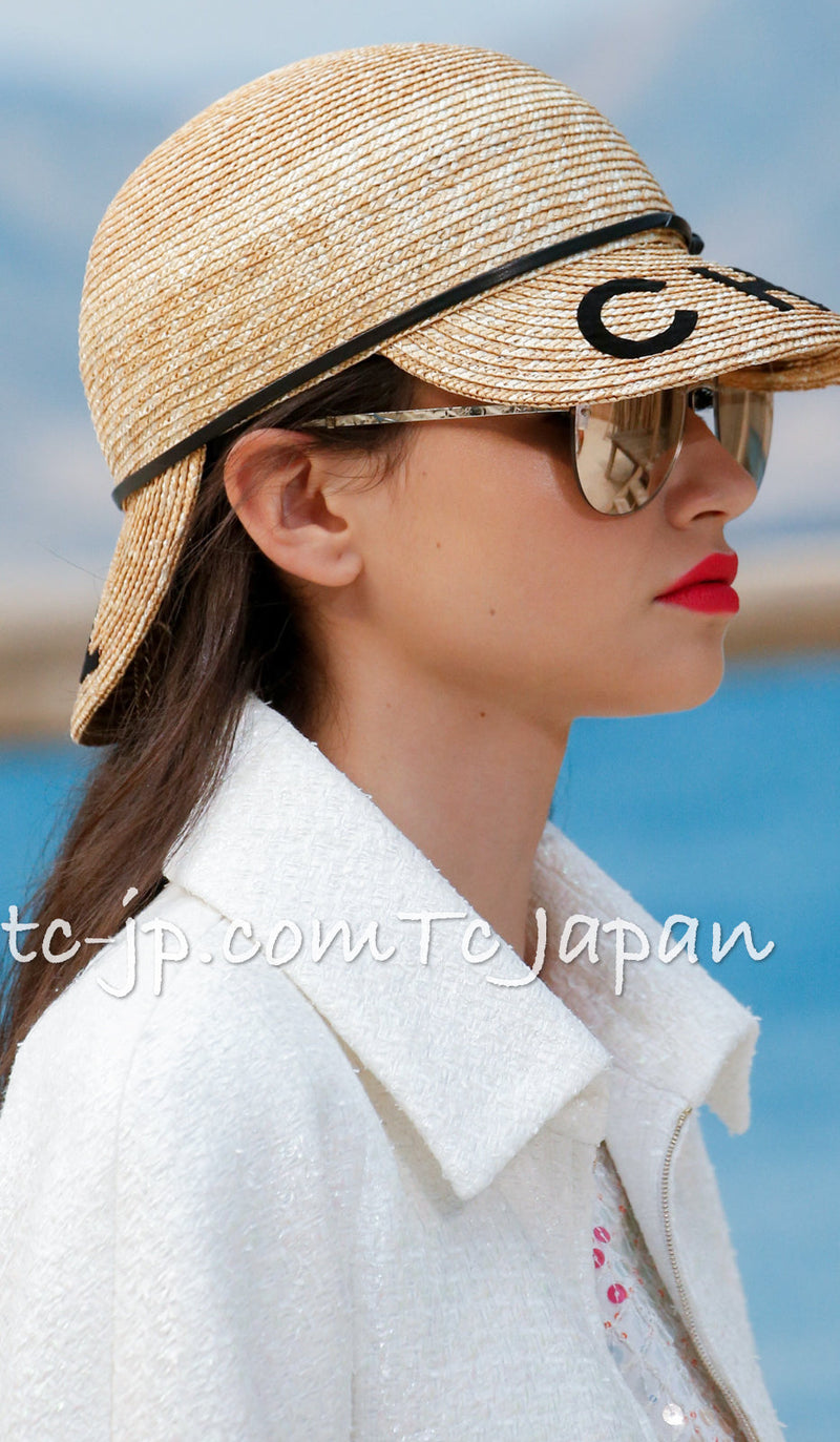 CHANEL 19S White Zipper Tweed Jacket 34 シャネル ホワイト ジッパー ツイード ジャケット 即発