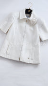 CHANEL 19S White Zipper Tweed Jacket 34 シャネル ホワイト ジッパー ツイード ジャケット 即発