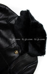 CHANEL 05A Black Rabbit Lapan Leather Jacket Coat 40 42 シャネル ブラック レザー ラビットファー ラパン ジャケット コート 即発