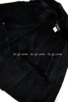 CHANEL 05A Black Rabbit Lapan Leather Jacket Coat 40 42 シャネル ブラック レザー ラビットファー ラパン ジャケット コート 即発