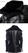 CHANEL 05A Black Rabbit Lapan Leather Jacket Coat 40 42 シャネル ブラック レザー ラビットファー ラパン ジャケット コート 即発