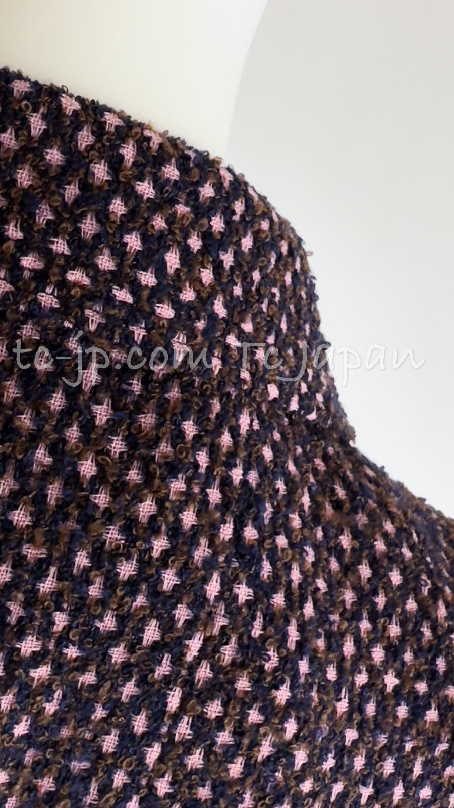 シャネル　ツイード　ウール　ジャケット　98Ａ　ヴィンテージ シャネル ジャケット CHANEL ヴィンテージ パープル ネイビー ウール