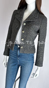 CHANEL 01A Beige Navy Mix Wool Angora Tweed Jacket 36 38 シャネル ベージュ ネイビー ミックス ウール アンゴラ ツイード ジャケット 即発