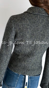 CHANEL 01A Beige Navy Mix Wool Angora Tweed Jacket 36 38 シャネル ベージュ ネイビー ミックス ウール アンゴラ ツイード ジャケット 即発