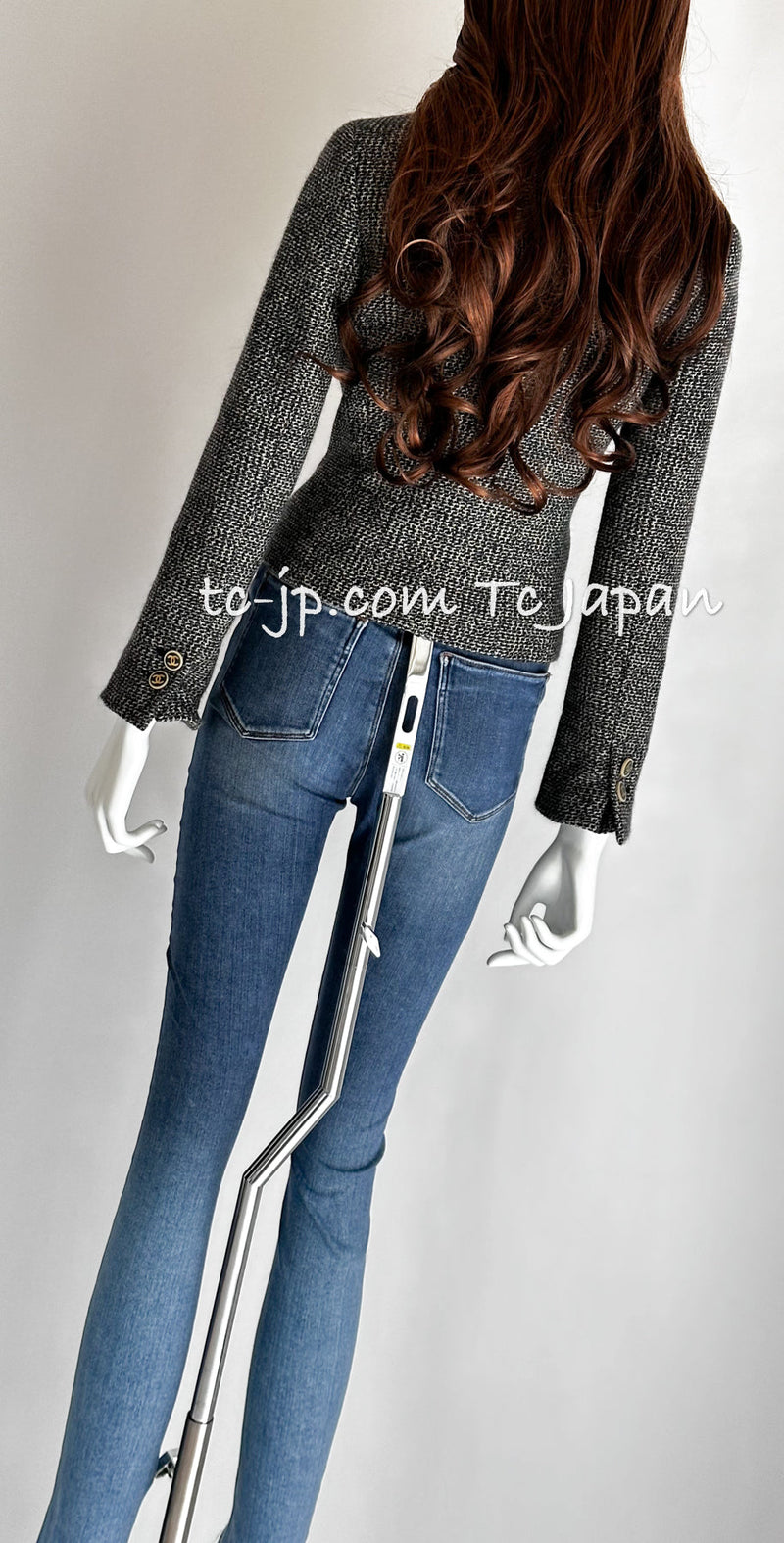 CHANEL 01A Beige Navy Mix Wool Angora Tweed Jacket 36 38 シャネル ベージュ ネイビー ミックス ウール アンゴラ ツイード ジャケット 即発