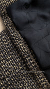 CHANEL 01A Beige Navy Mix Wool Angora Tweed Jacket 36 38 シャネル ベージュ ネイビー ミックス ウール アンゴラ ツイード ジャケット 即発