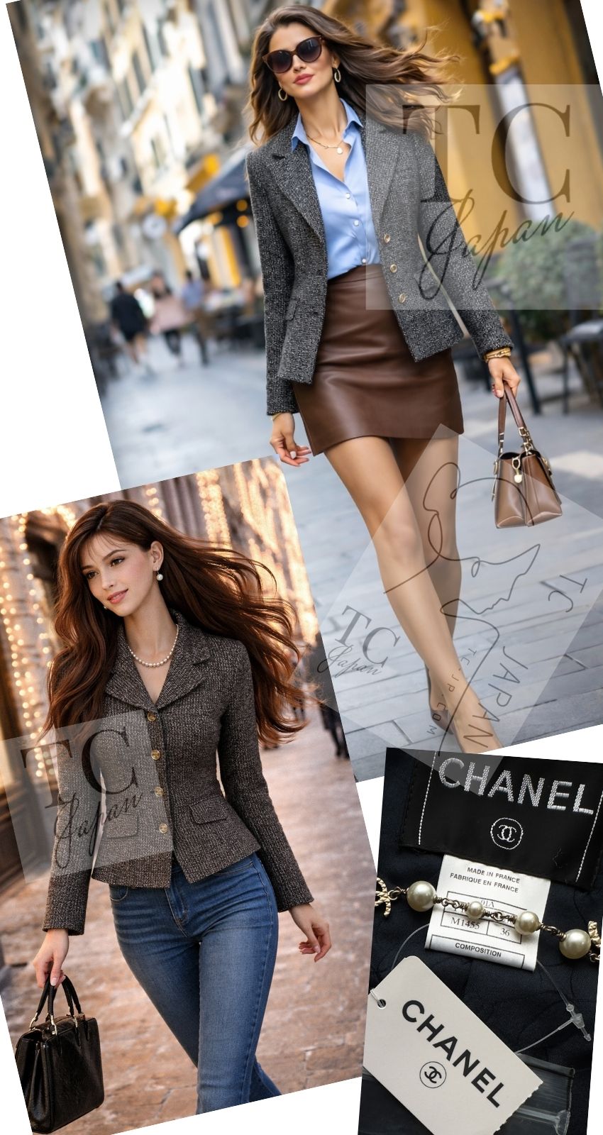 CHANEL 01A Beige Navy Mix Wool Angora Tweed Jacket 36 38 シャネル ベージュ ネイビー ミックス ウール アンゴラ ツイード ジャケット 即発