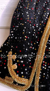 CHANEL 22S Black Sequined Gold Trim Tweed Jacket 36 38 シャネル ブラック スパンコール ゴールド トリム ジャケット 即発