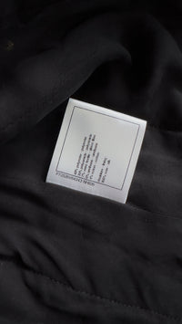 CHANEL 22S Black Sequined Gold Trim Tweed Jacket 36 38 シャネル ブラック スパンコール ゴールド トリム ジャケット 即発