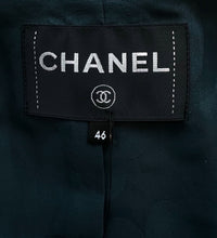 CHANEL 20C Dark Navy Olive Peacoat Cotton Jacket 46 シャネル ダーク ネイビー オリーブ ピーコート コットン ジャケット 即発