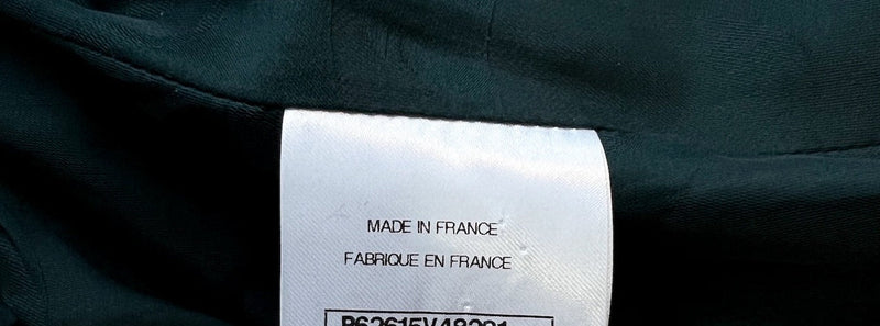 CHANEL 20C Dark Navy Olive Peacoat Cotton Jacket 46 シャネル ダーク ネイビー オリーブ ピーコート コットン ジャケット 即発