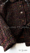 CHANEL 98A Vintage Brown Multicolor Tweed Jacket 38 シャネル ブラウン マルチカラー ツイード ジャケット 即発