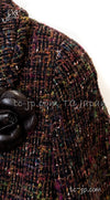 CHANEL 98A Vintage Brown Multicolor Tweed Jacket 38 シャネル ブラウン マルチカラー ツイード ジャケット 即発