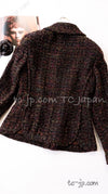 CHANEL 98A Vintage Brown Multicolor Tweed Jacket 38 シャネル ブラウン マルチカラー ツイード ジャケット 即発