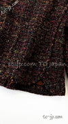 CHANEL 98A Vintage Brown Multicolor Tweed Jacket 38 シャネル ブラウン マルチカラー ツイード ジャケット 即発