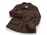 CHANEL 98A Vintage Brown Multicolor Tweed Jacket 38 シャネル ブラウン マルチカラー ツイード ジャケット 即発