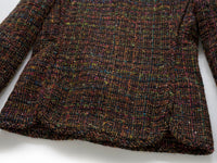 CHANEL 98A Vintage Brown Multicolor Tweed Jacket 38 シャネル ブラウン マルチカラー ツイード ジャケット 即発