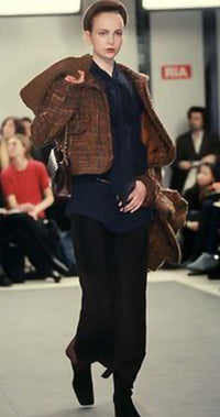 CHANEL 98A Vintage Brown Multicolor Tweed Jacket 38 シャネル ブラウン マルチカラー ツイード ジャケット 即発