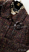 CHANEL 98A Vintage Brown Multicolor Tweed Jacket 38 シャネル ブラウン マルチカラー ツイード ジャケット 即発