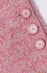 CHANEL 19C Pink La Pausa Silk Blazer Jacket 38 シャネル ピンク ラ パウザ シルク ブレザー ジャケット