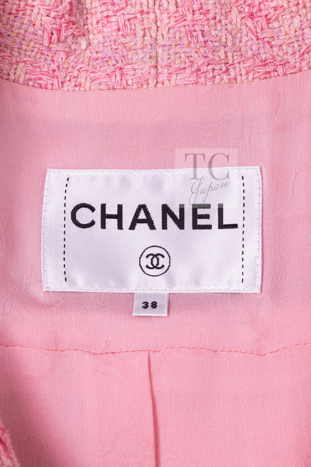 CHANEL 19C Pink La Pausa Silk Blazer Jacket 38 シャネル ピンク ラ パウザ シルク ブレザー ジャケット - TC JAPAN