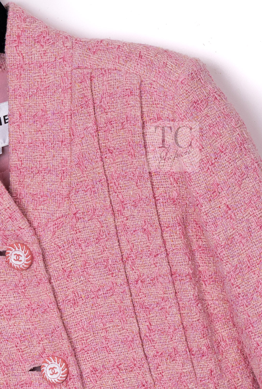CHANEL 19C Pink La Pausa Silk Blazer Jacket 38 シャネル ピンク ラ パウザ シルク ブレザー ジャケット